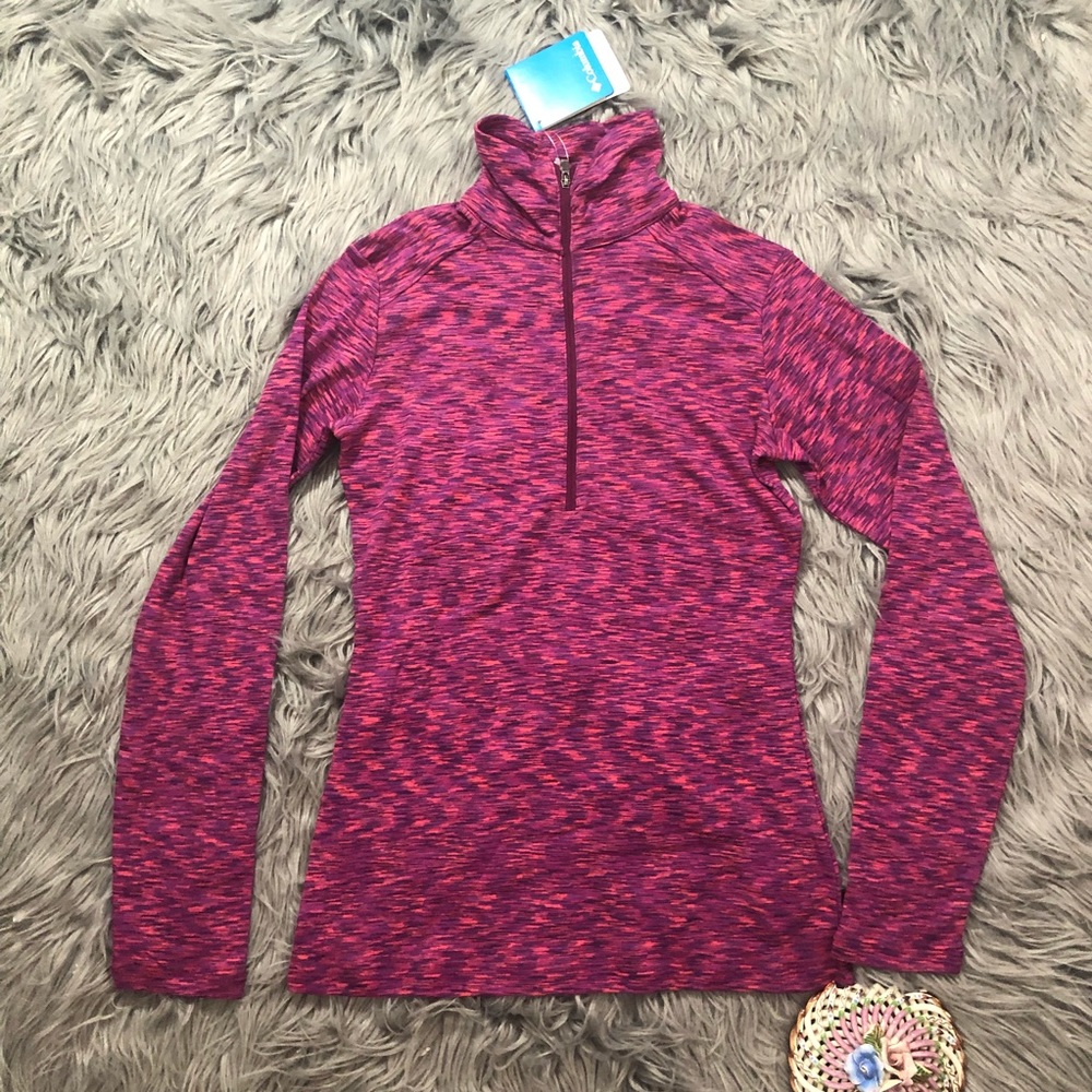 COLUMBIA OuterSpaced Half Zip Pull Over Top
